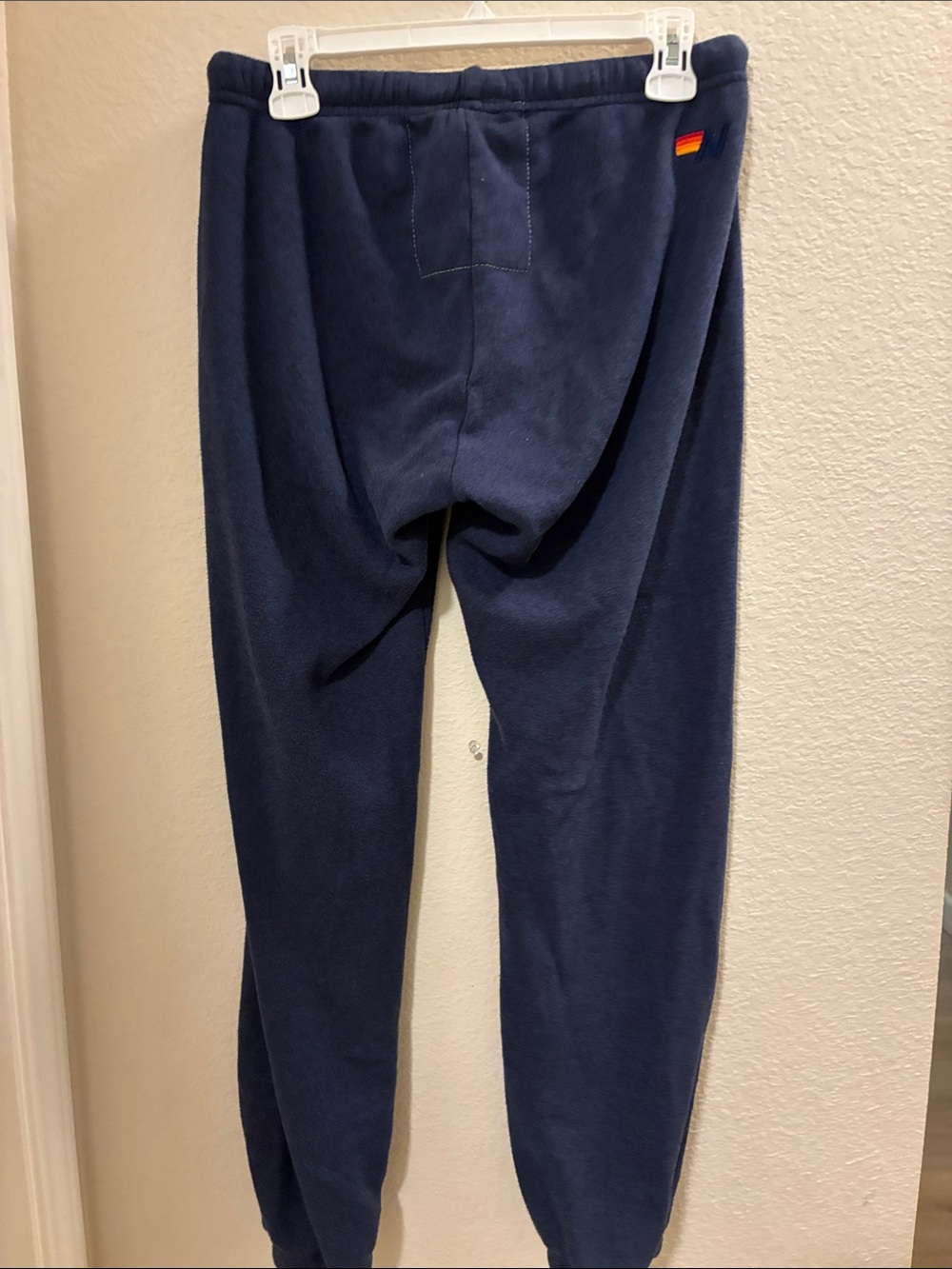 Aviator Nation Navy Joggers with Rainbow Logo - Picture 5 of 7